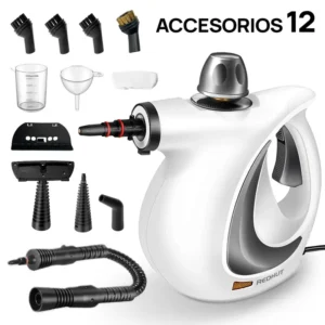 REDHUT Nettoyeur vapeur portable 12 accessoires, haute pression et écologique, désodorisation et désinfection pour la maison, la cuisine et la salle de bain – Fête des Mères